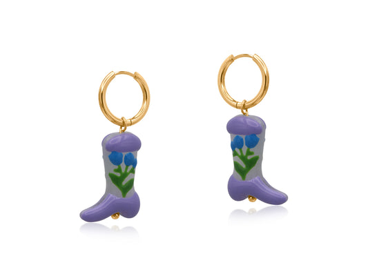 Mix Cowboy Boots Charm Earrings