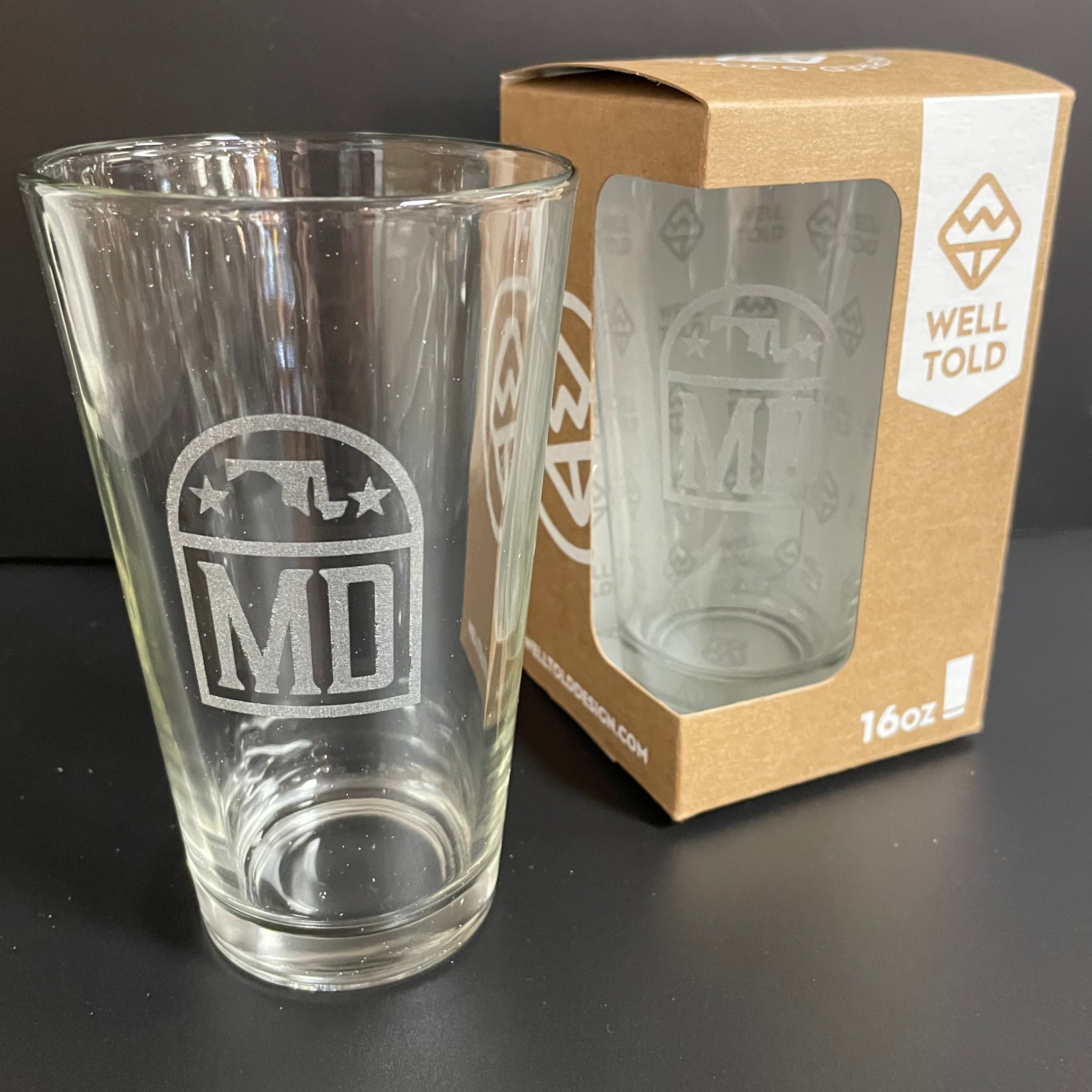 Maryland State Pint Glass