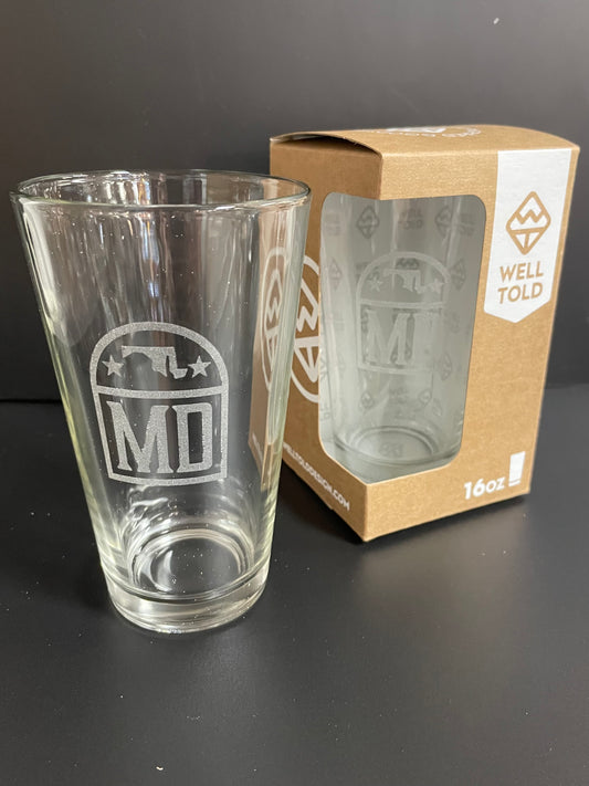 Maryland State Pint Glass