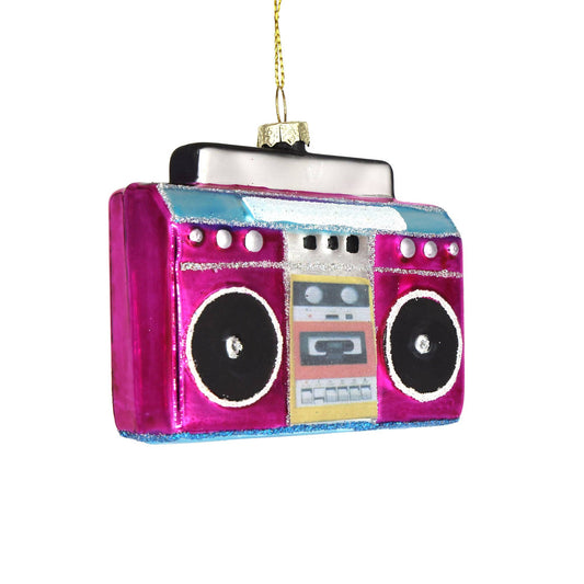 80s Boombox Christmas Ornament