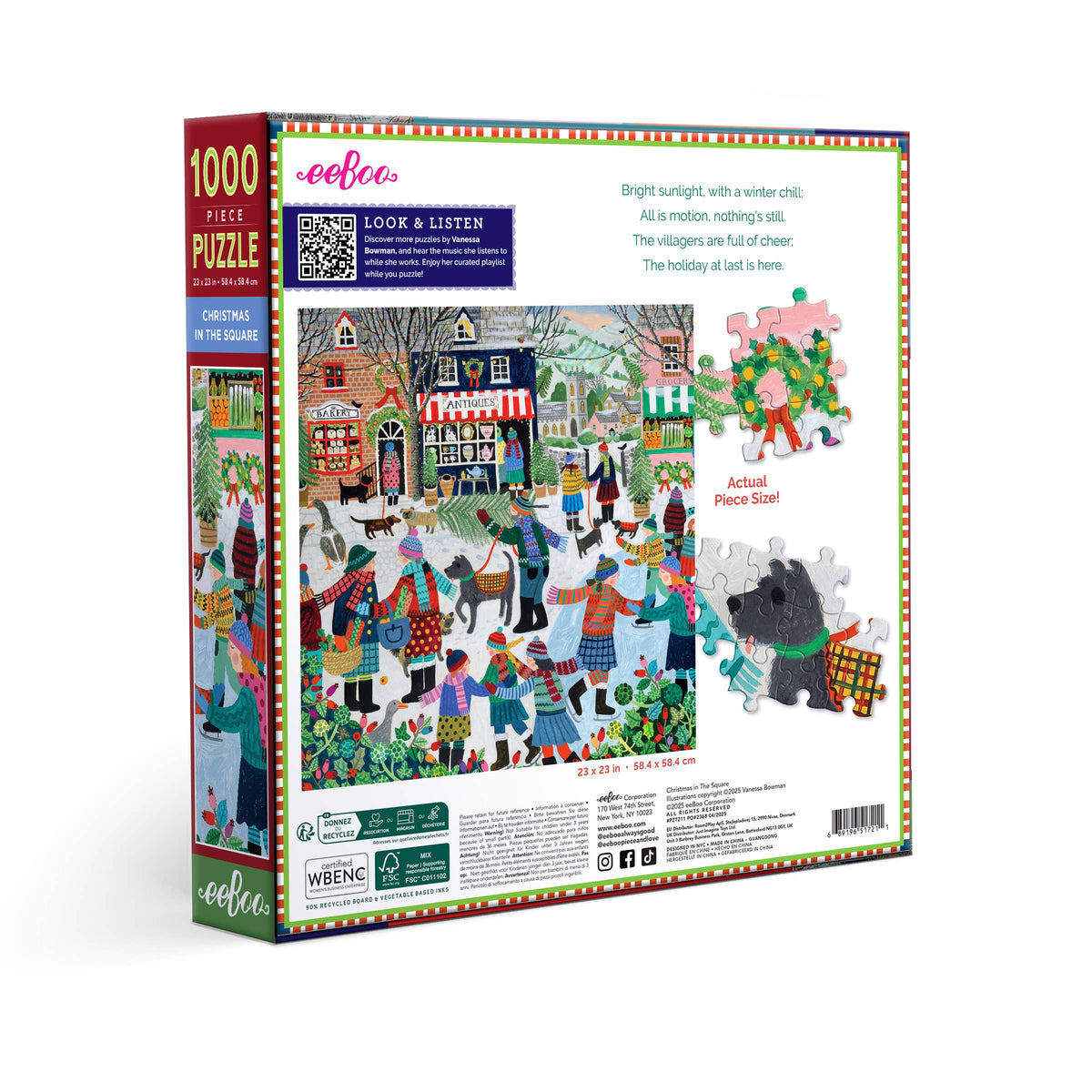 Christmas in the Square 1000 Piece Puzzle