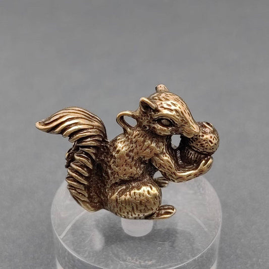 Brass Squirrel Desktop Ornaments Decoration