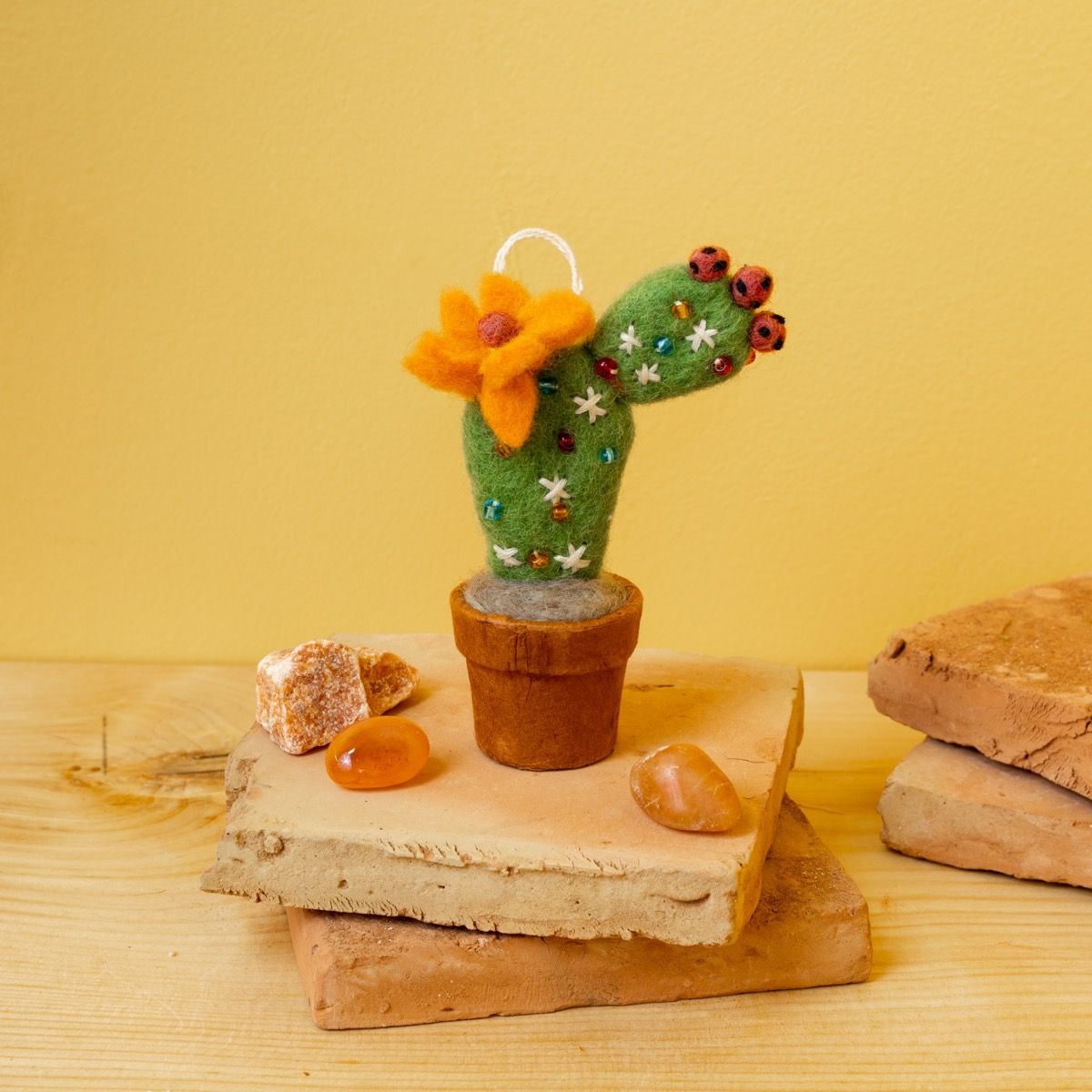 Cactus Ornaments Felted