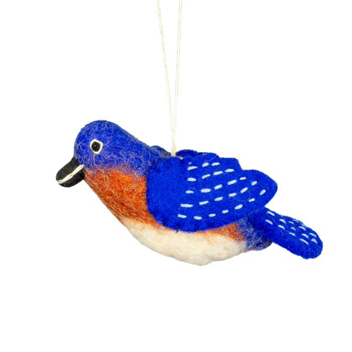 Felted Wool Bird Ornament