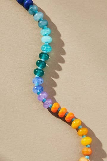 NATURAL AGATE BEAD NECKLACE