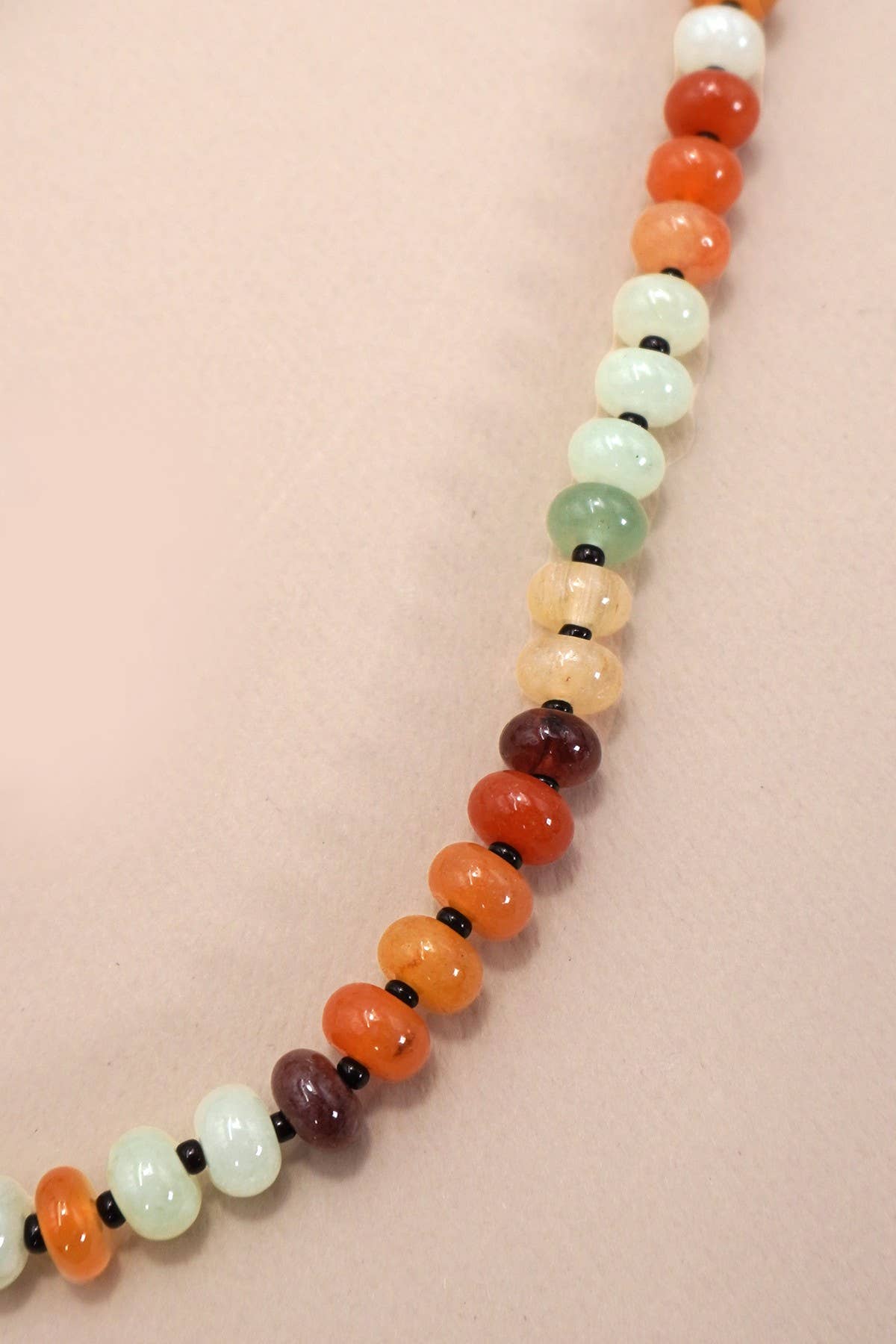 NATURAL AGATE BEAD NECKLACE