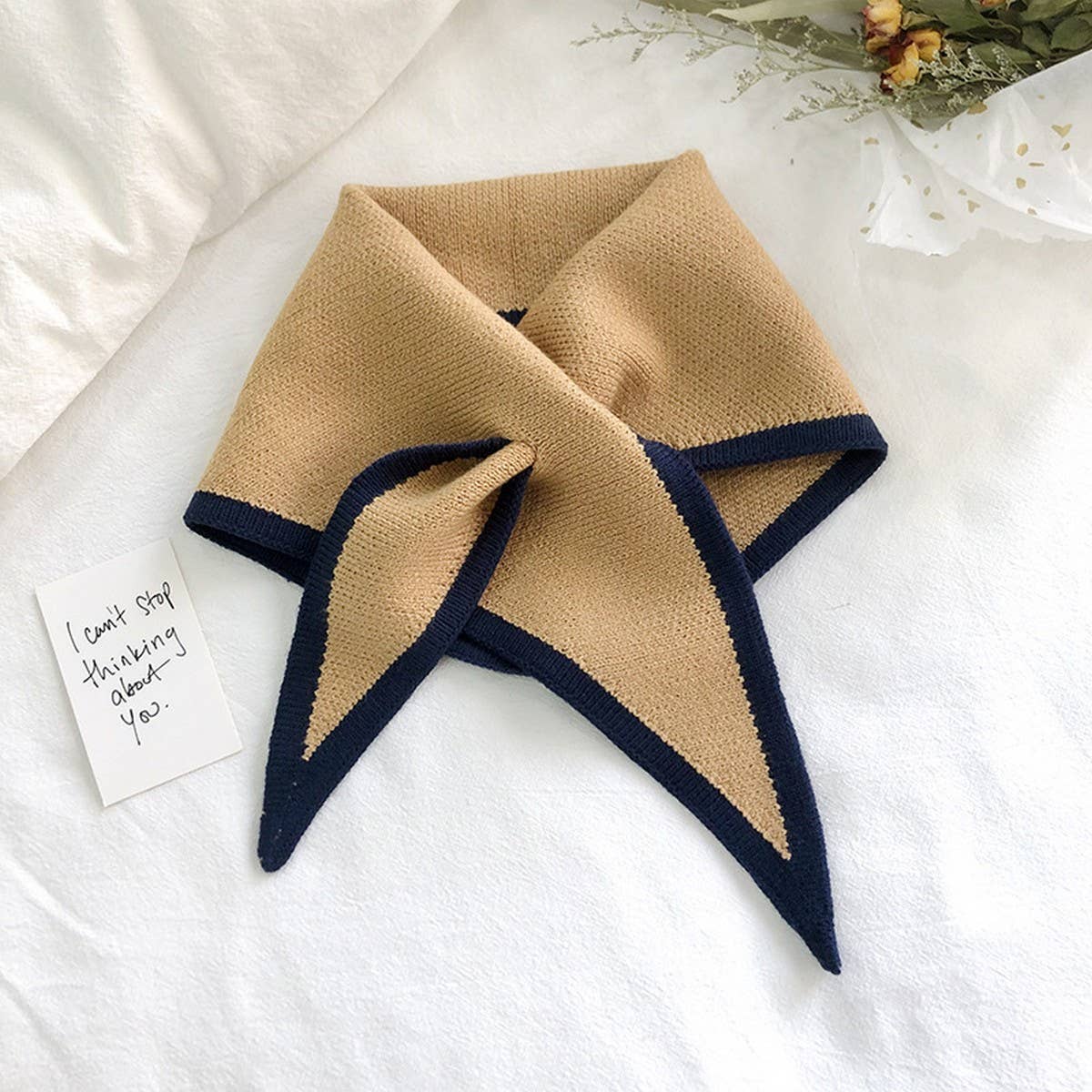 Knit Triangle Scarf