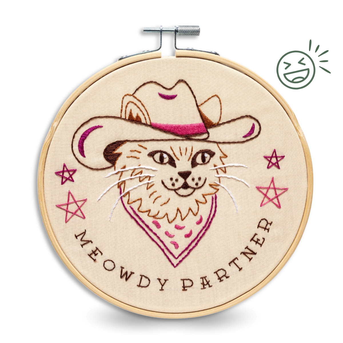 Meowdy Partner Cat Embroidery Kit