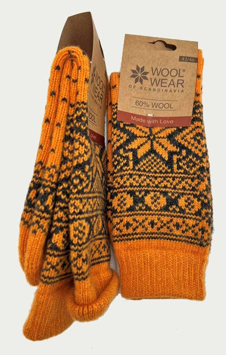 Wool Wear of Scandinavia Nordic Stars Wool Socks WW50 G/C