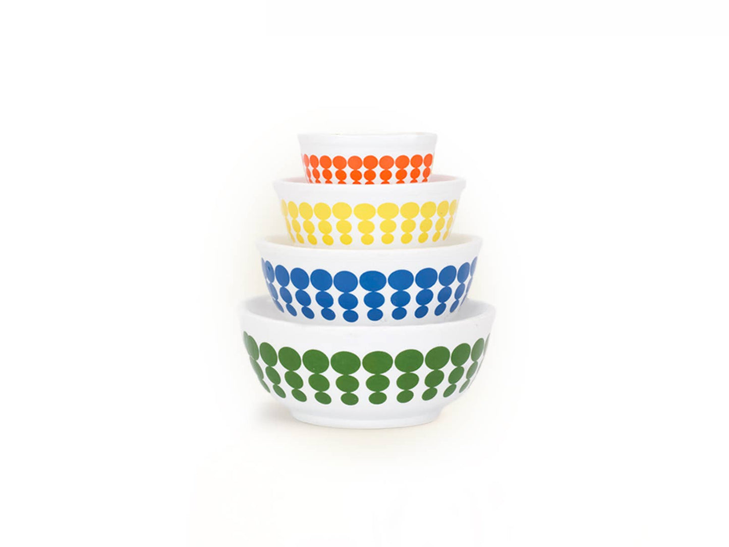 Mini Pyrex-Inspired Mixing Bowls – Retro Stackable Set