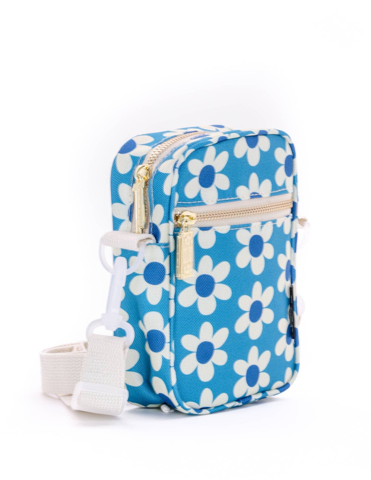 88611: Crossbody Mini Brick Bag | Recycled RPET | Daisy Blue