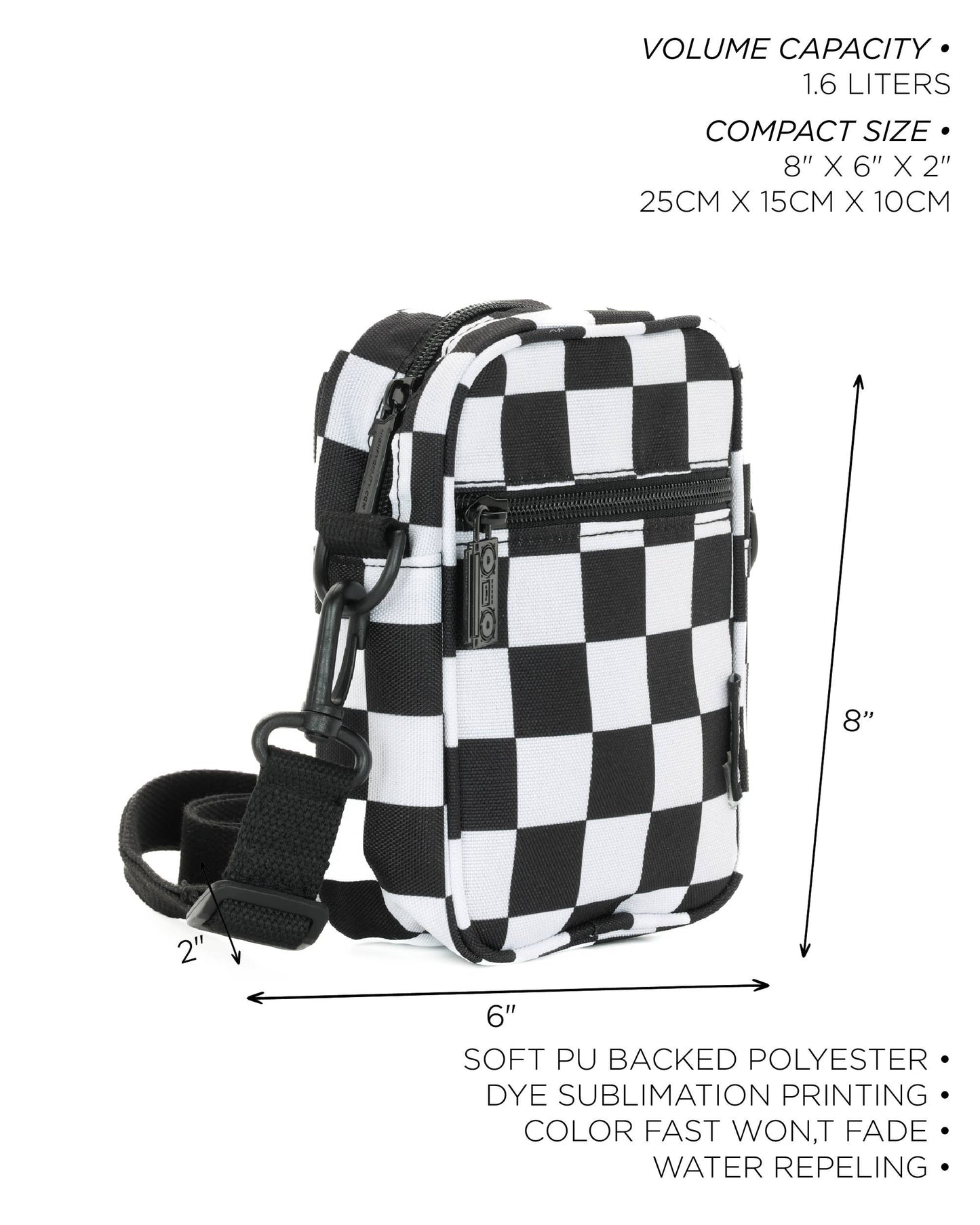 Recycled MiniBrickCrossbodyBag | XL Checker