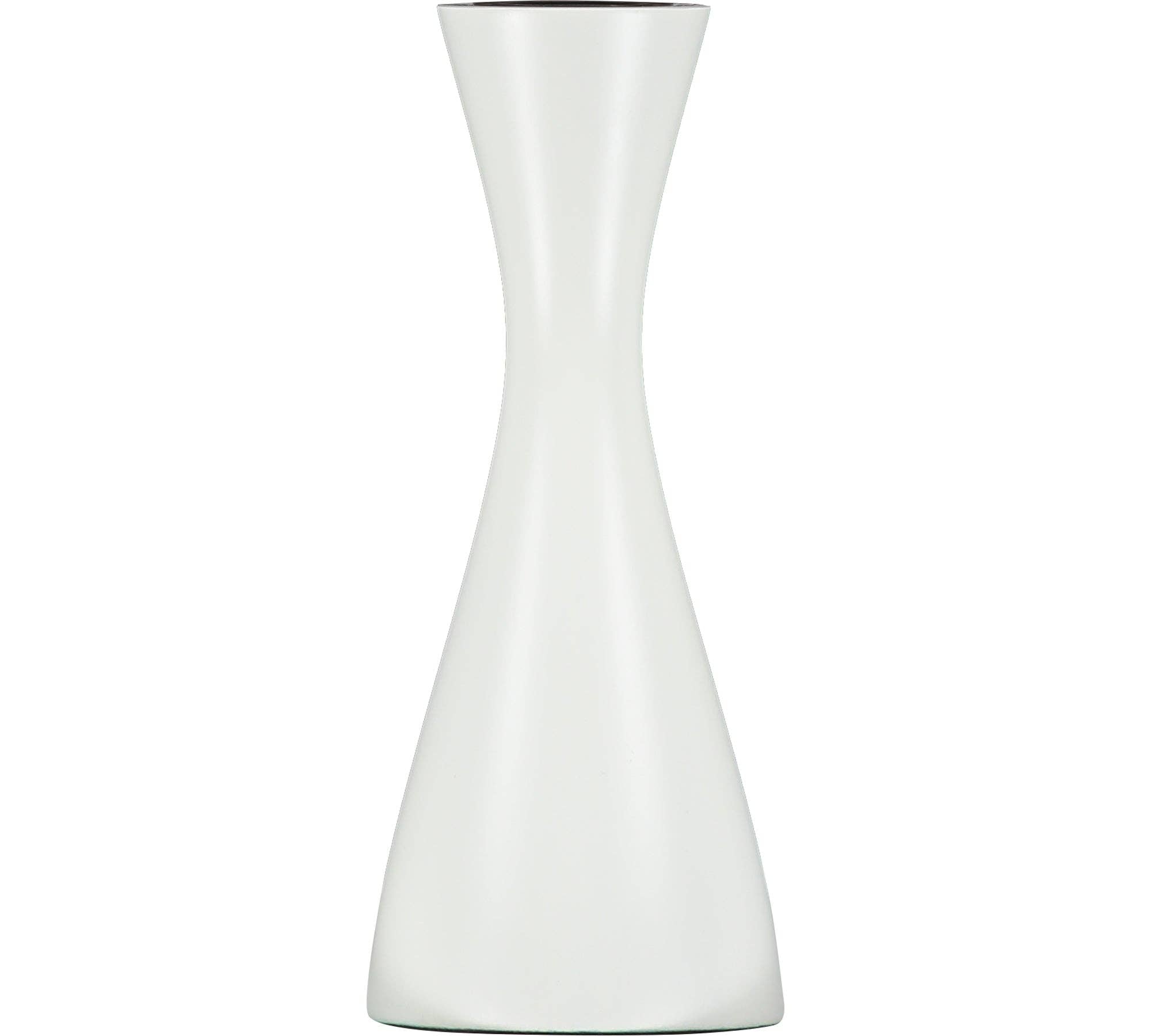 BRITISH COLOUR STANDARD - 15cm H / 5.9'' H Medium Pearl White Candleholder