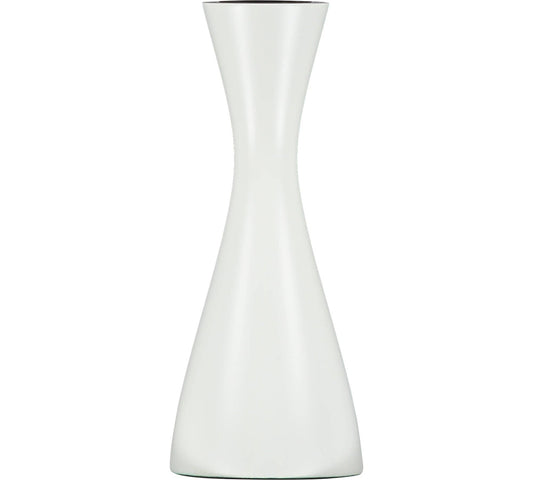 BRITISH COLOUR STANDARD - 15cm H / 5.9'' H Medium Pearl White Candleholder