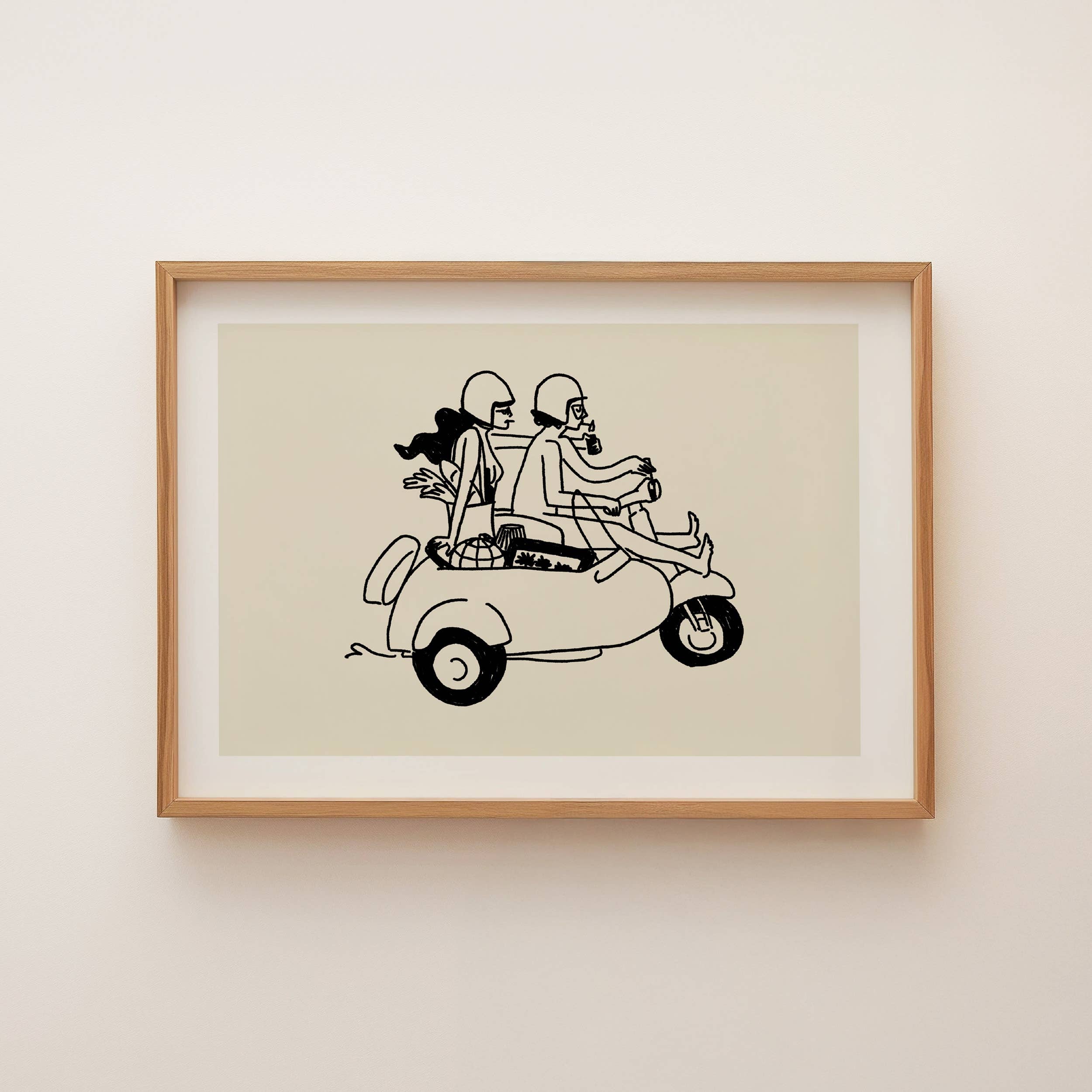 Farmer's Market Run Art Print