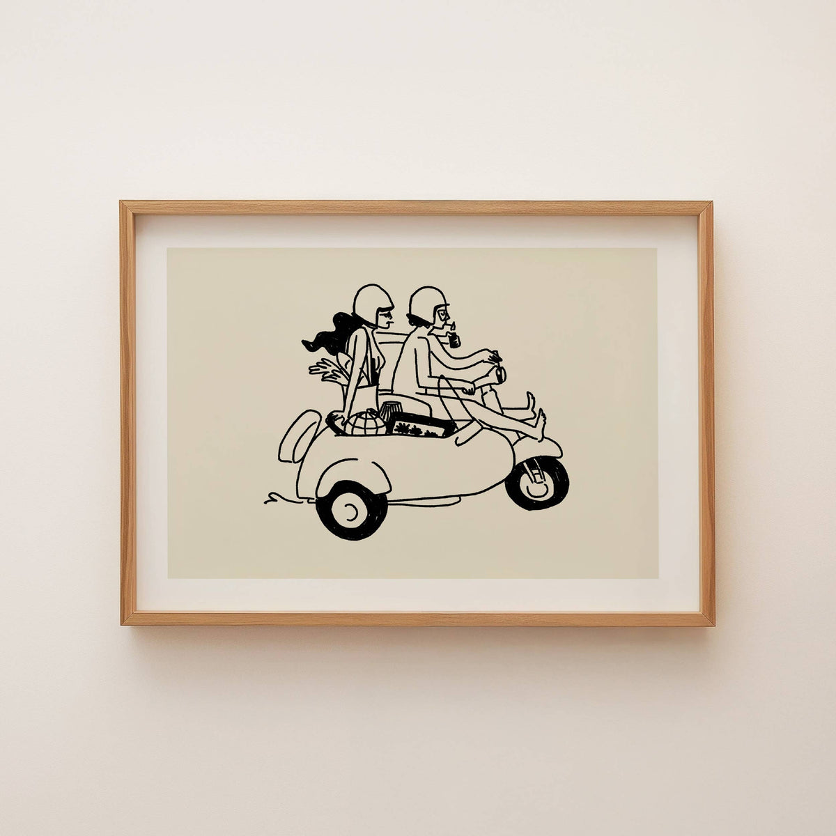Farmer's Market Run Art Print