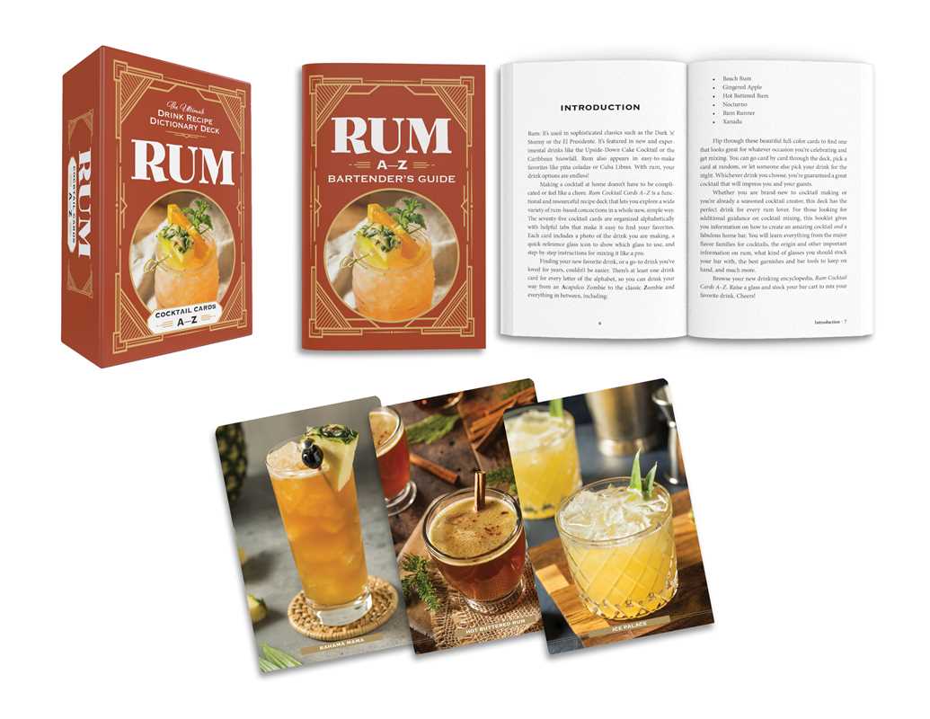 Rum Cocktail Cards A–Z