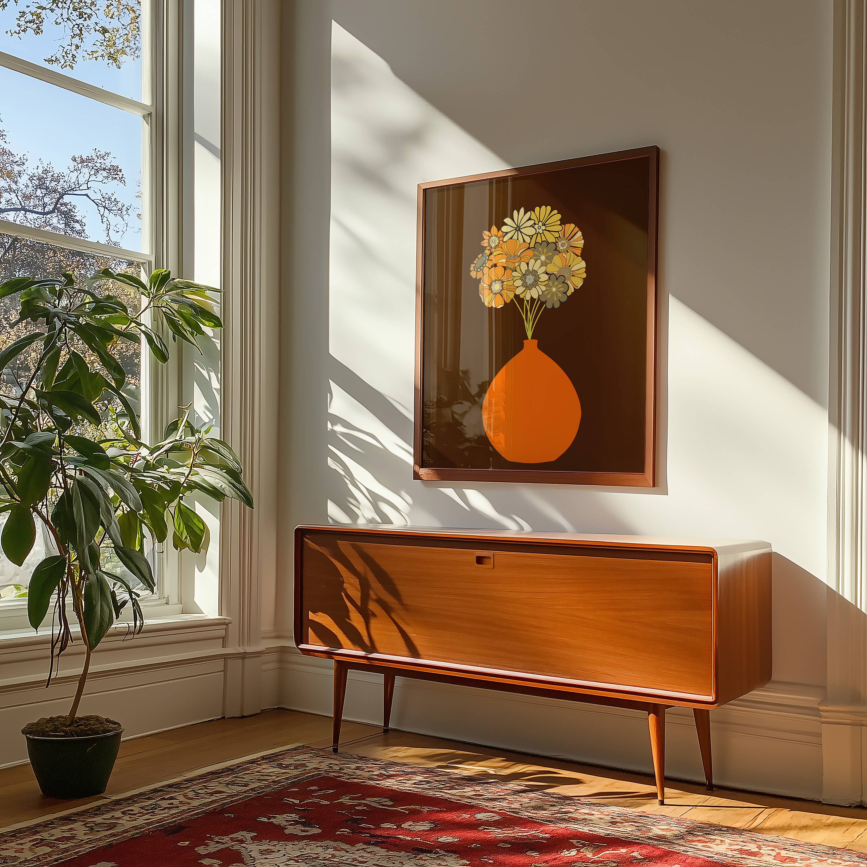 Orange Vase Print