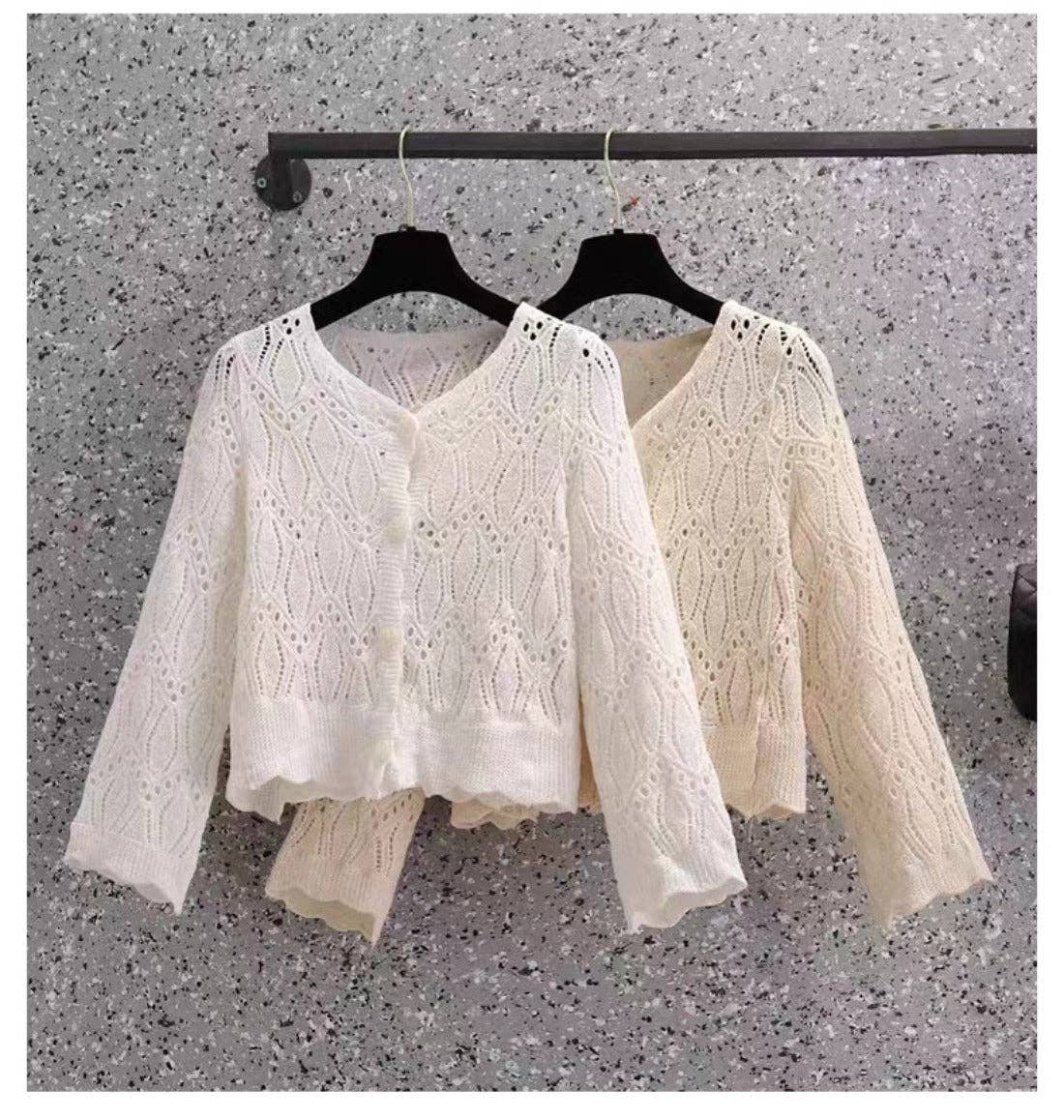 Crosa Long Sleeve Knit Cardigan