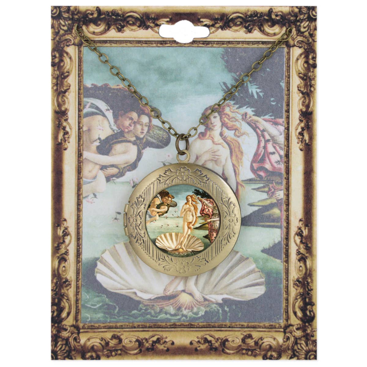 Venus Fine Art Gold Locket Necklace