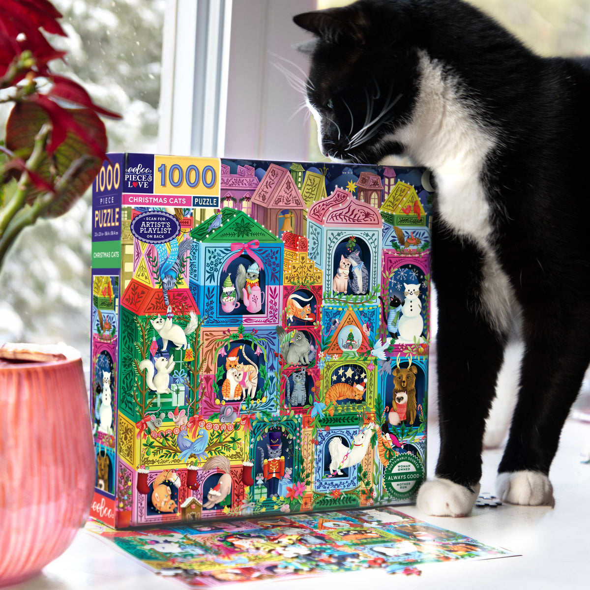 Christmas Cats 1000 Piece Puzzle