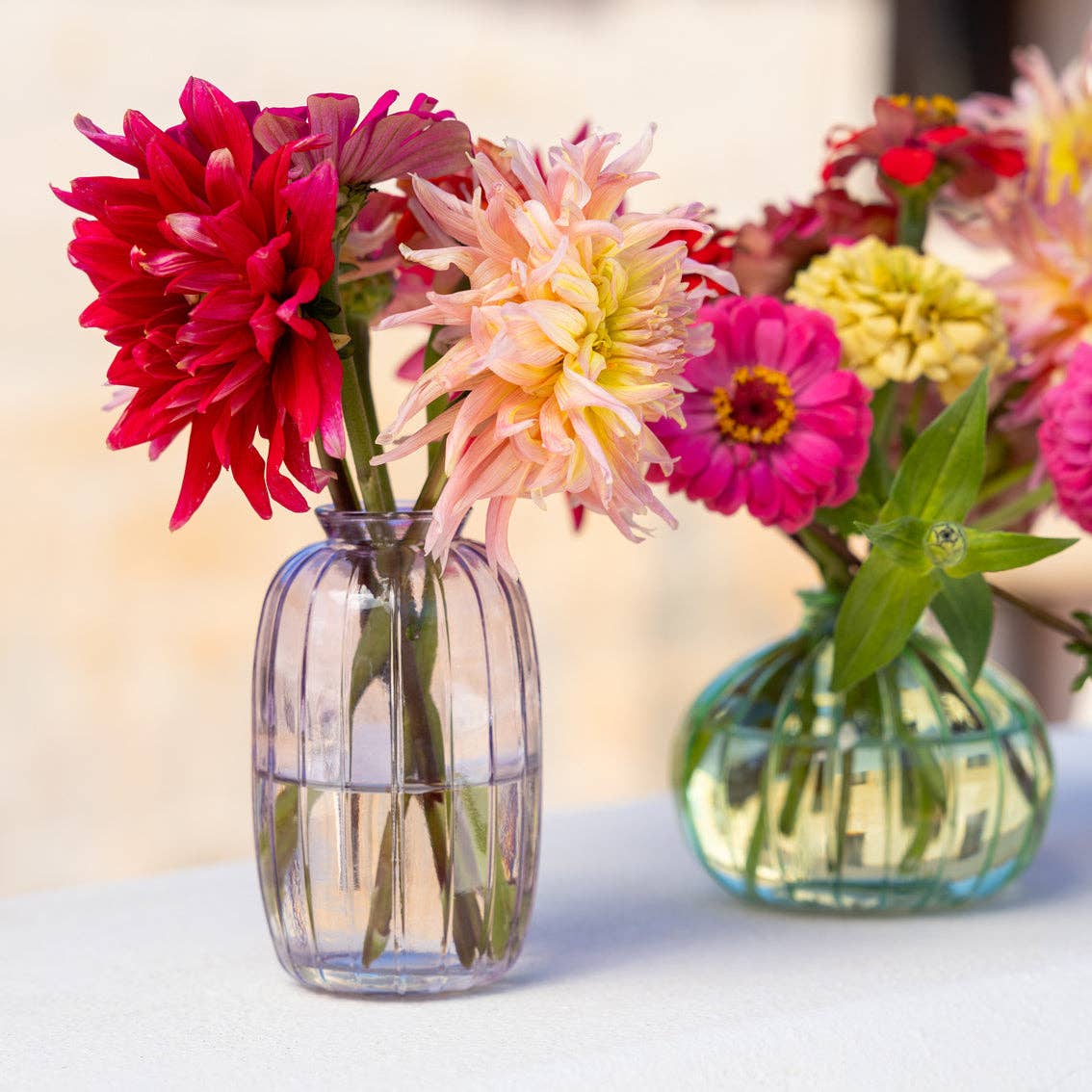 Lilac Glass Bud Vase - 12cm | Valentines Decor |