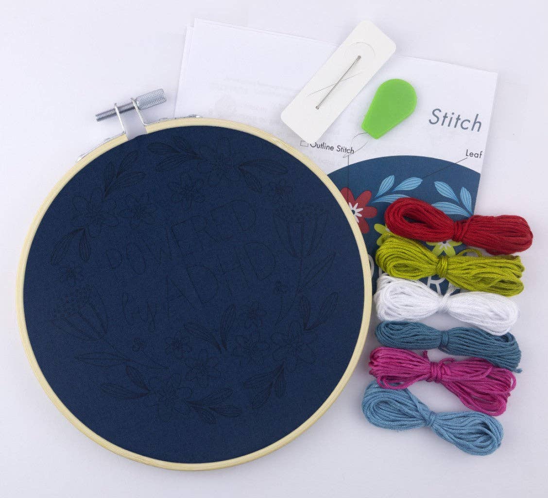 Powered by ADHD | Embroidery Kit
