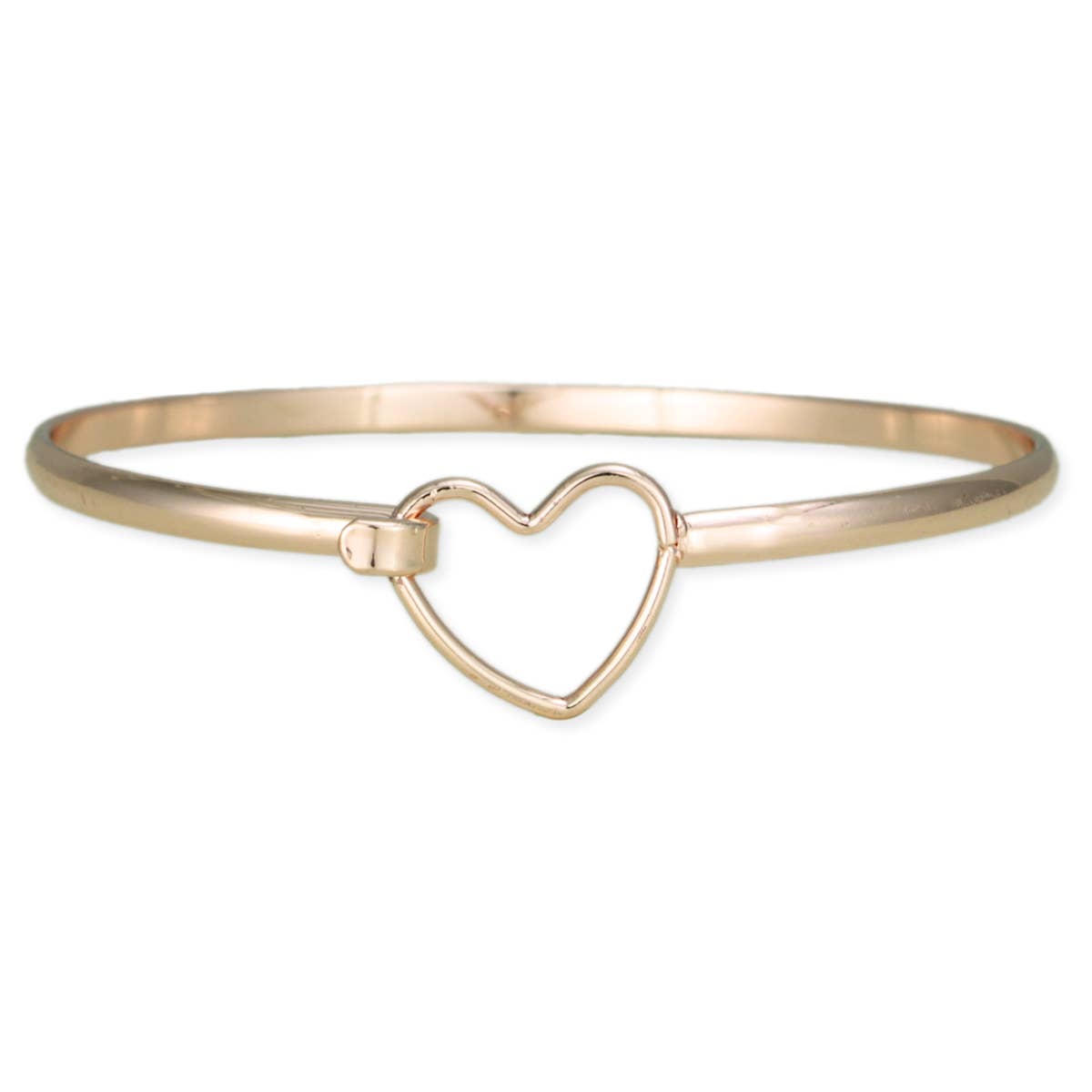 Hooked on Love Gold Heart Bracelet