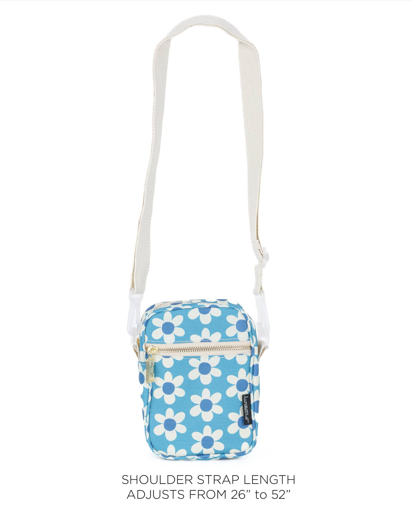 88611: Crossbody Mini Brick Bag | Recycled RPET | Daisy Blue