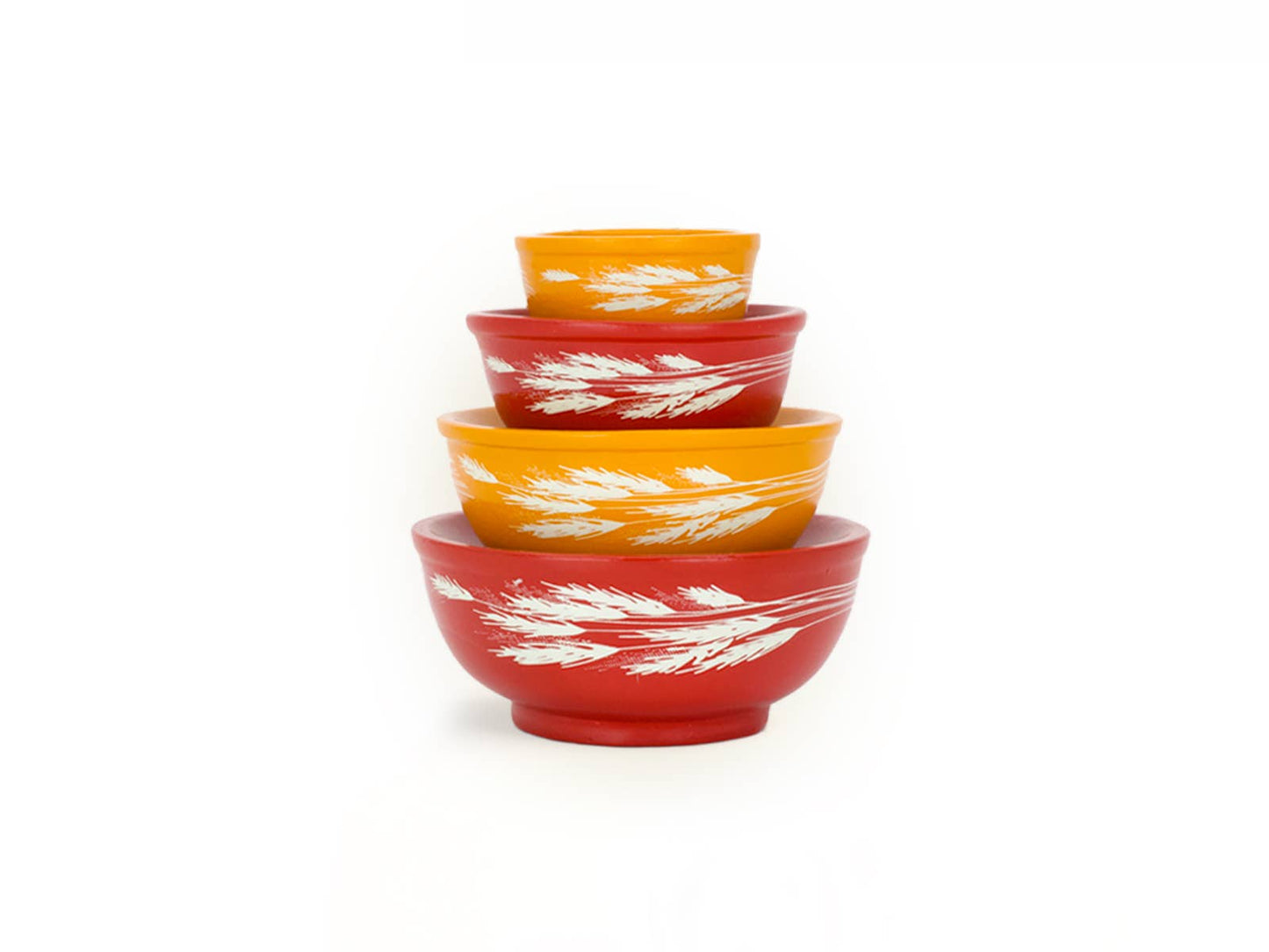 Mini Pyrex-Inspired Mixing Bowls – Retro Stackable Set