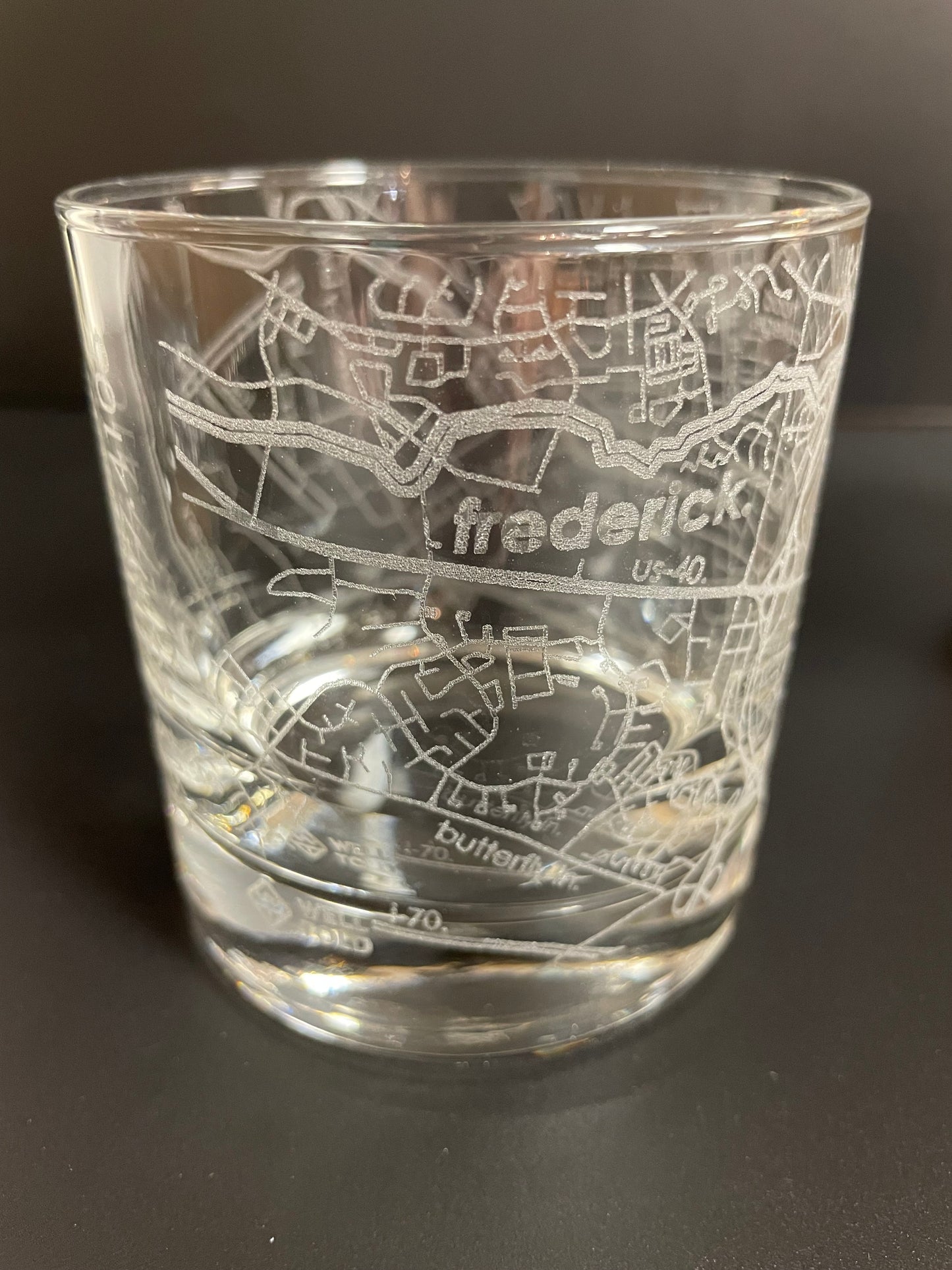 Frederick Maryland Custom Whiskey Glass