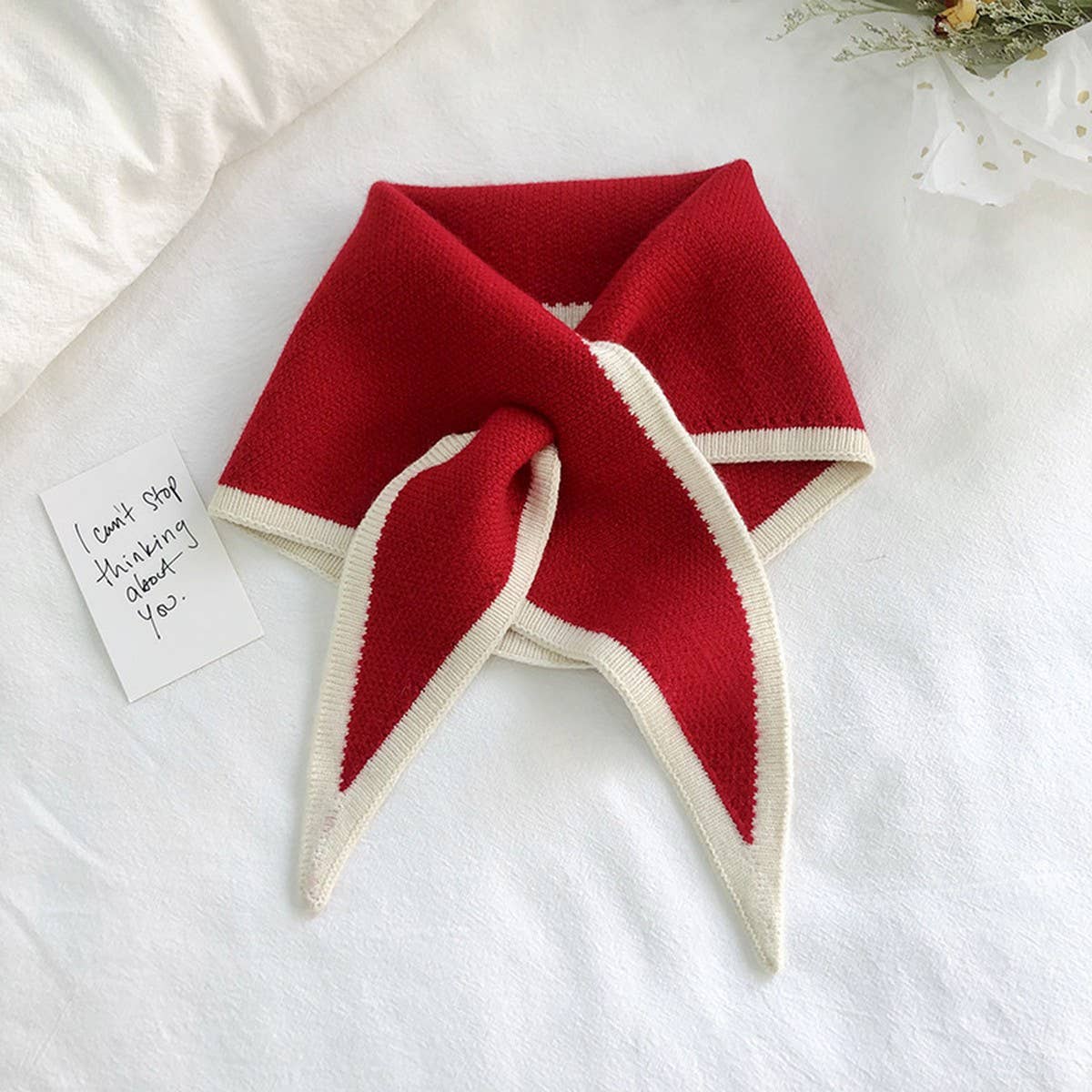 Knit Triangle Scarf