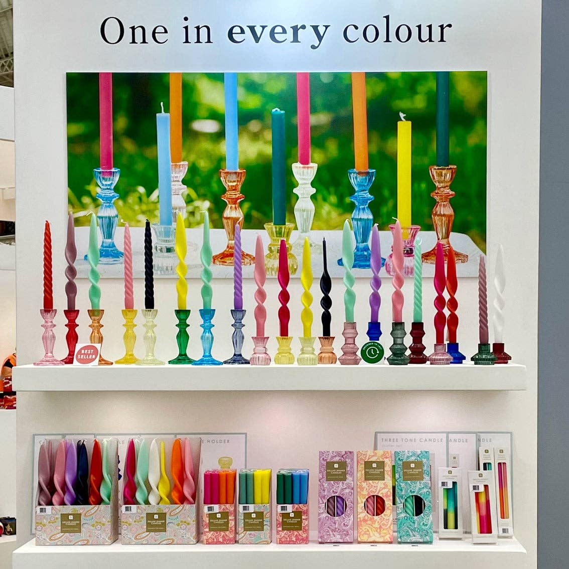 Red Glass Candle Holder | Valentines Decor |