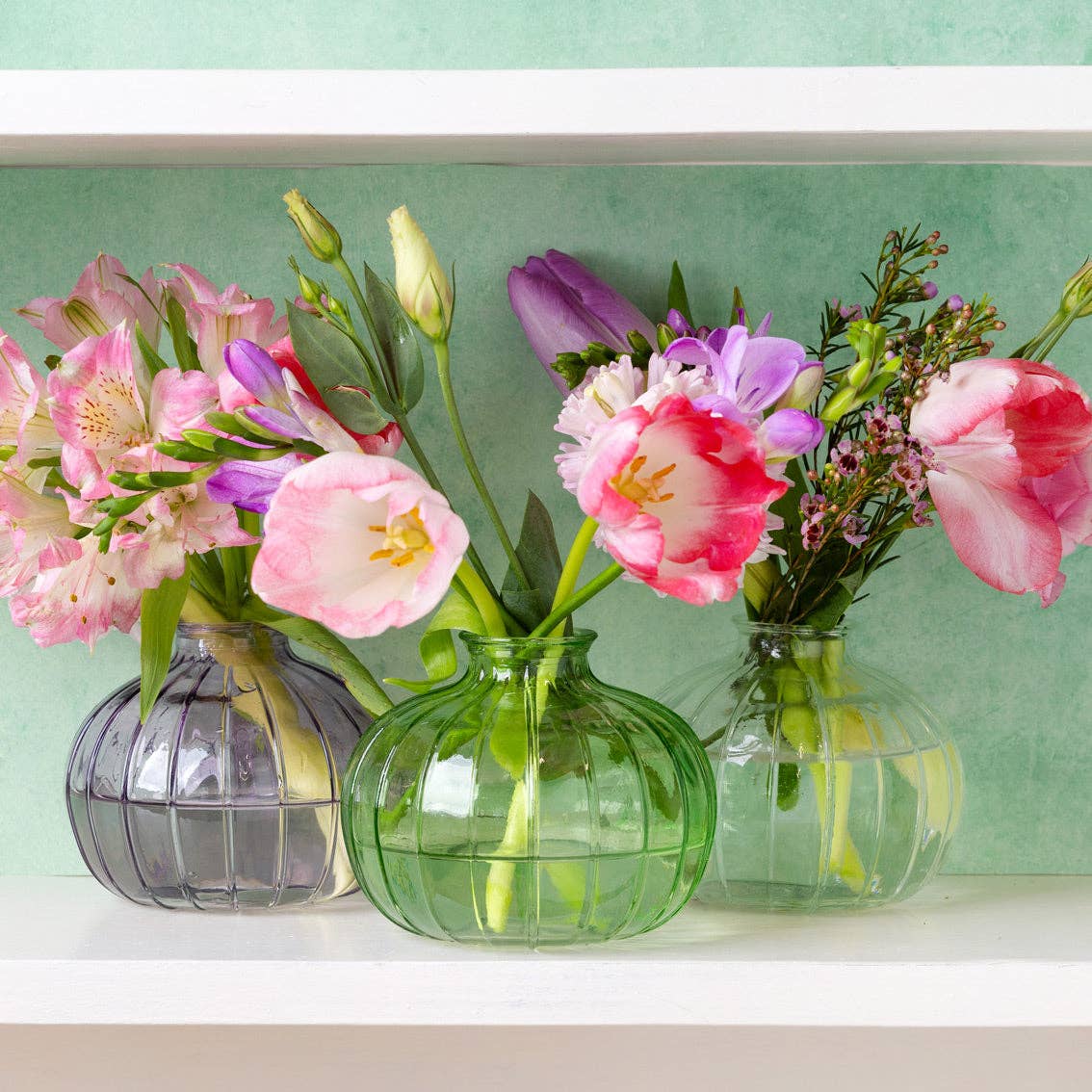 Lilac Glass Bud Vase - 8cm | Valentines Decor |