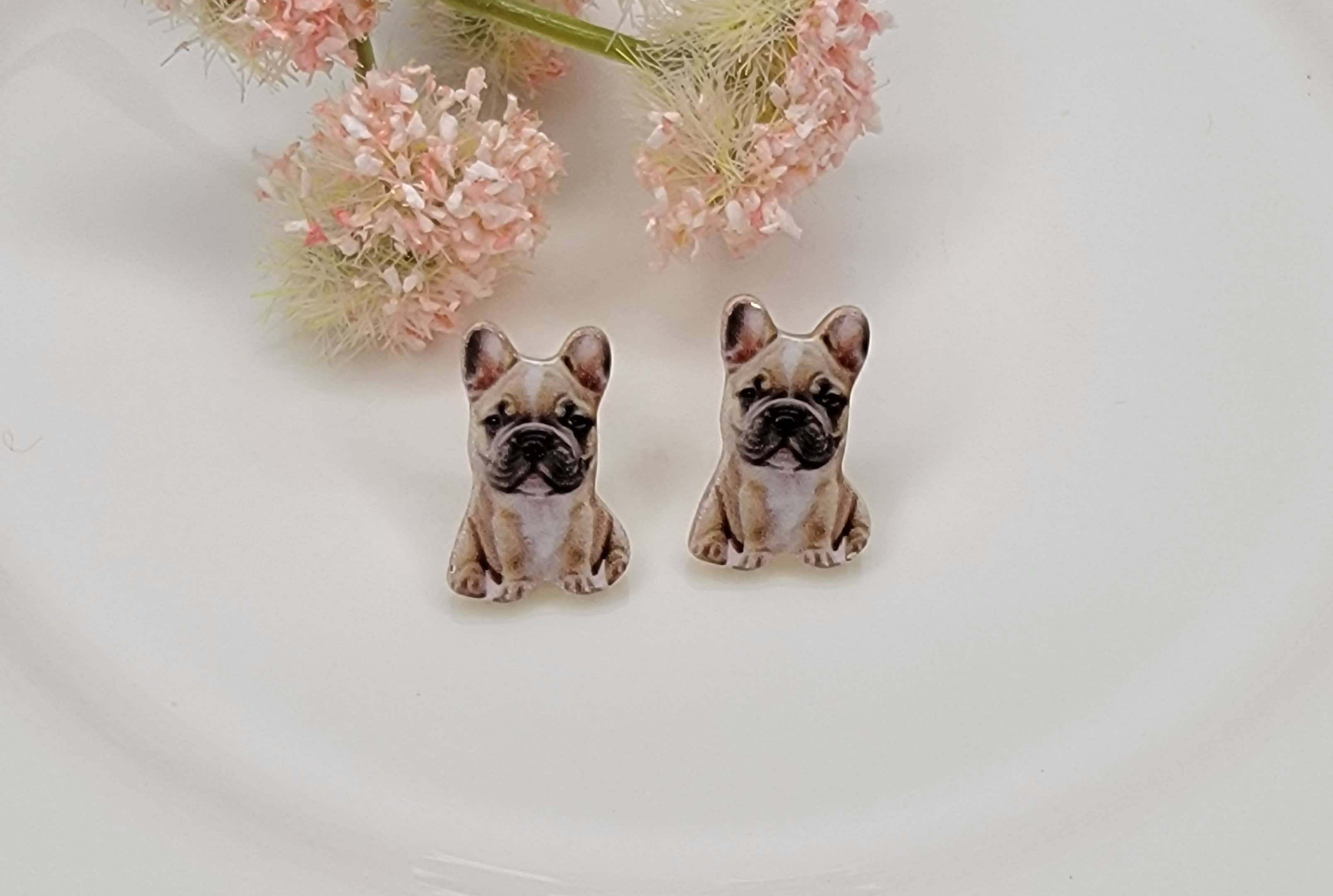 Baby French Bulldog Earrings