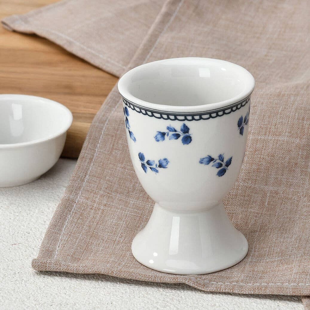 Vintage Indigo Porcelain Egg Cup