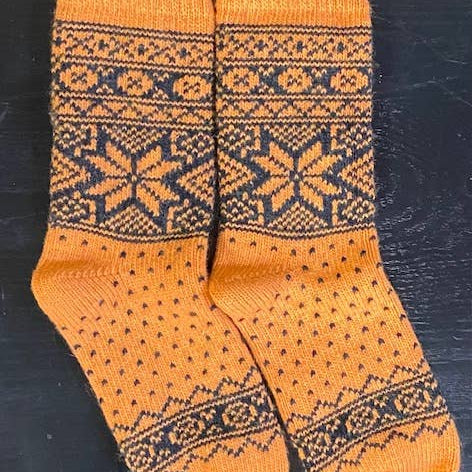 Wool Wear of Scandinavia Nordic Stars Wool Socks WW50 G/C