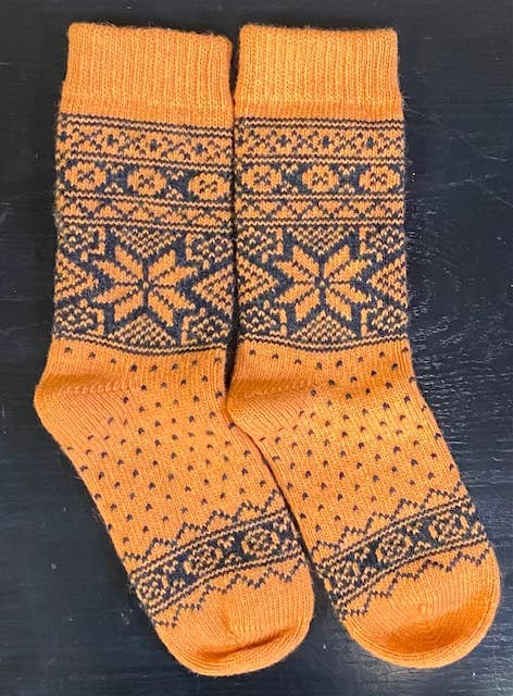 Wool Wear of Scandinavia Nordic Stars Wool Socks WW50 G/C