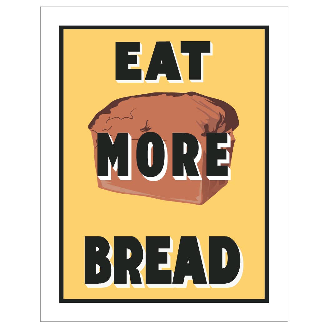 2.5'' x 3.5'' Eat More Bread Magnet