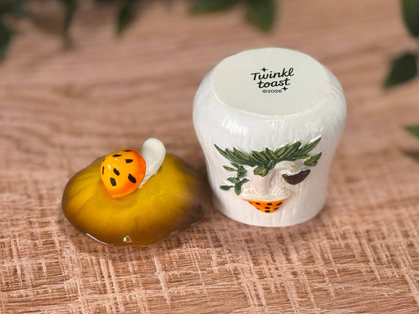 Merry Mushrooms-Inspired 70s Hand-Painted Trinket Box