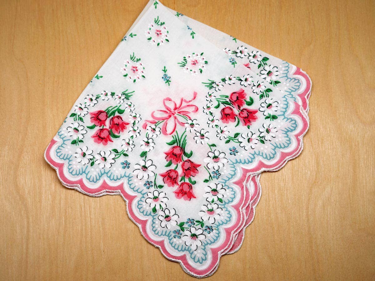 Art Deco Glamour Girl Dress Keepsake Hankie Card