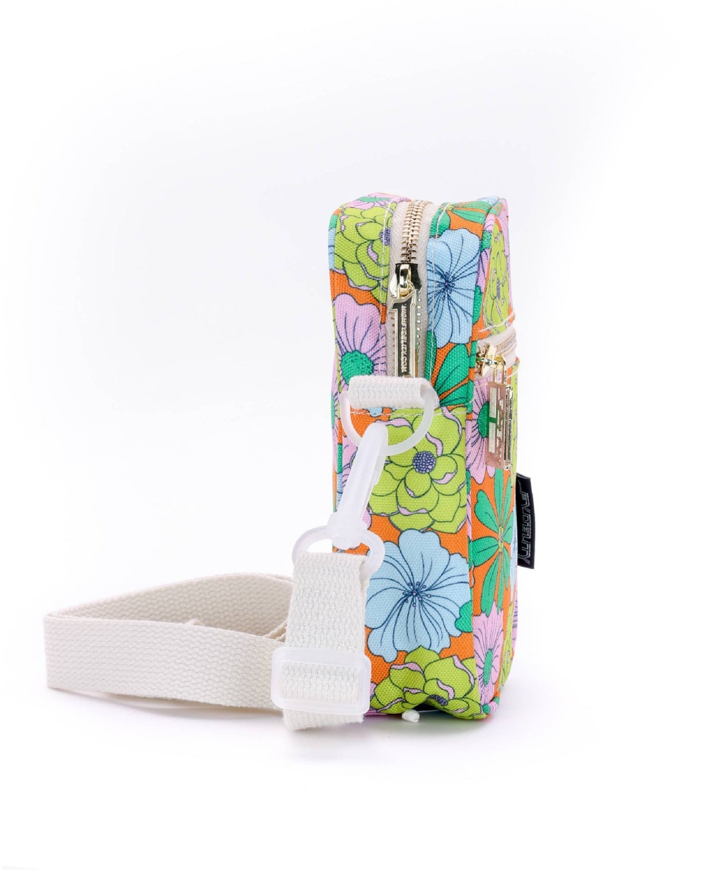 88618: Crossbody Mini Brick Bag | Recycled RPET | Floral Ora - Vintage MC