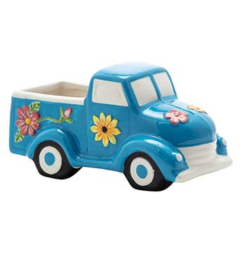 Blue Floral Pickup Planter Item # 33905