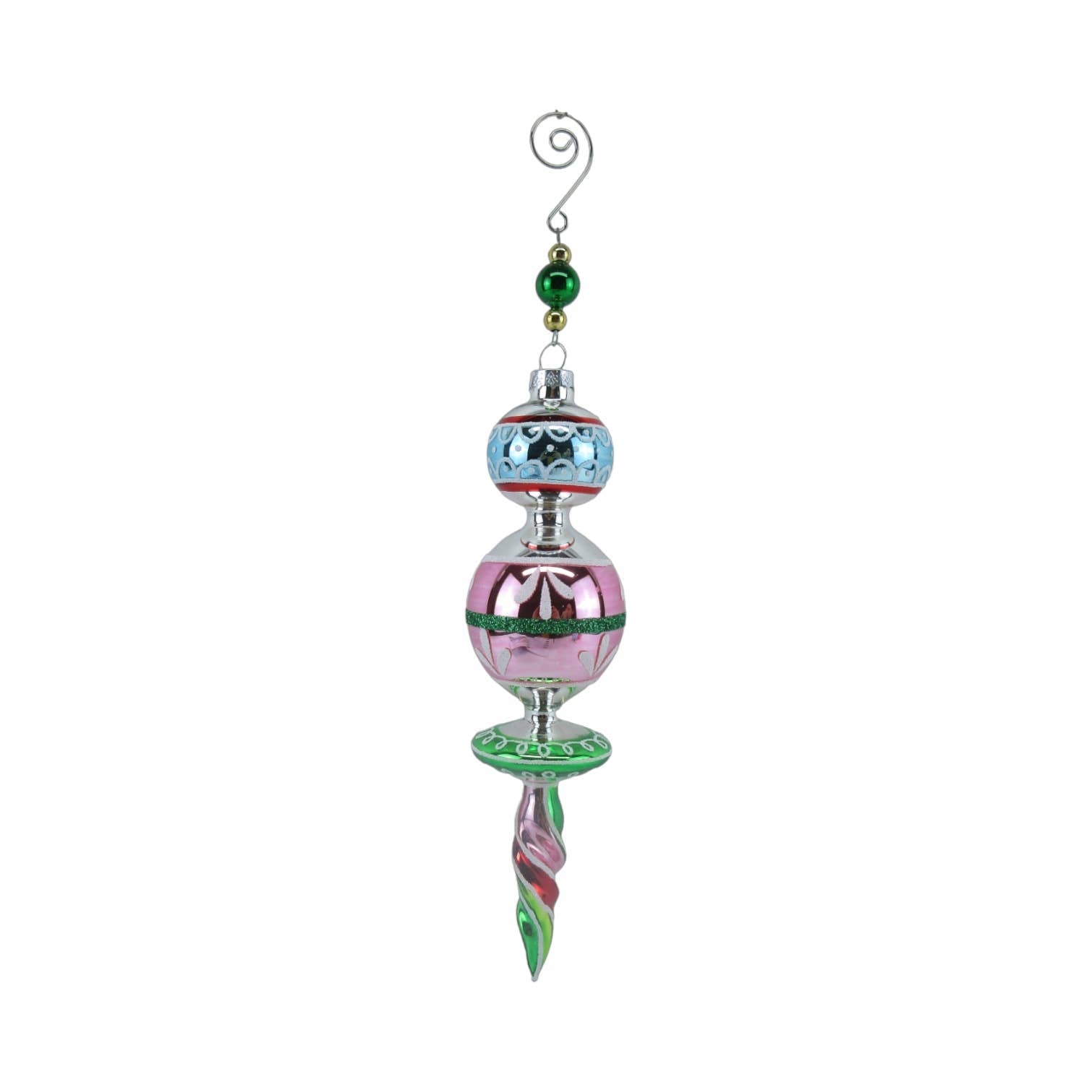 Pastel 50s Inspired Sphere Ornament