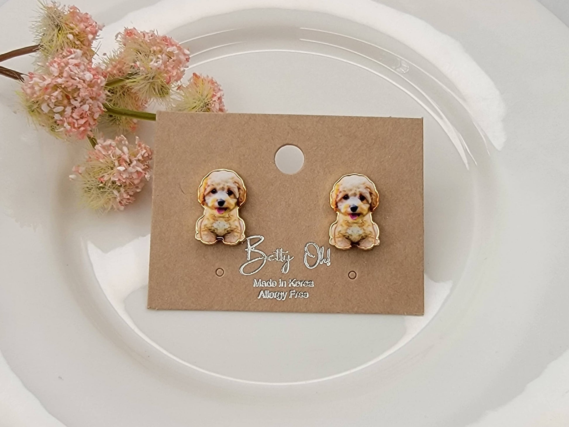 Golden Doodle Earrings