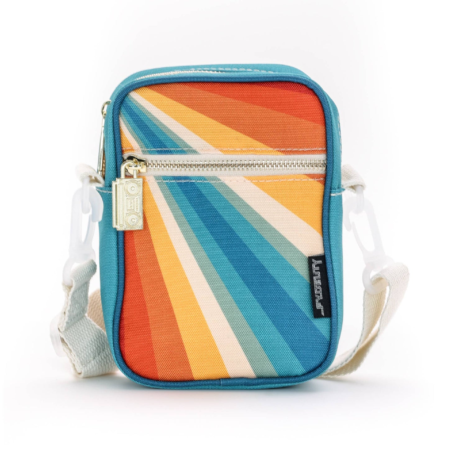 88624: Crossbody Mini Brick Bag | Recycled RPET | Rainbow