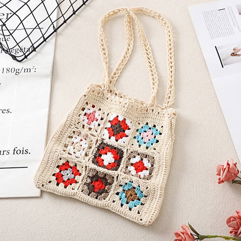 Bohemian Handmade Crochet Bag - Exquisite Handcrafted Tote