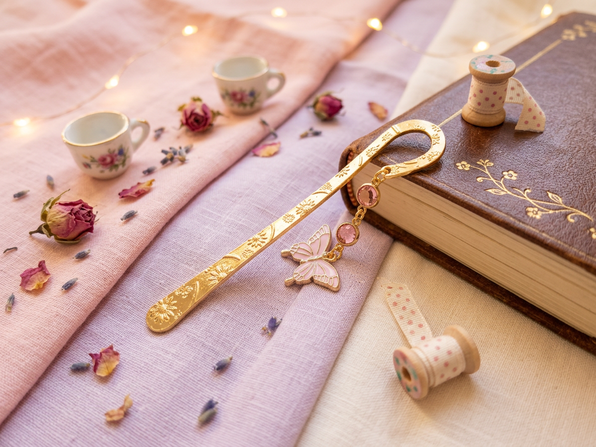 Golden Days Metal Bookmark