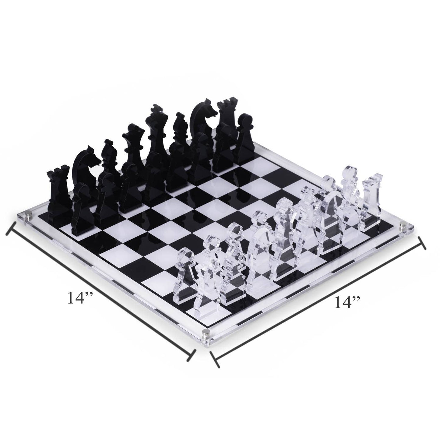 Lucite Chess Set