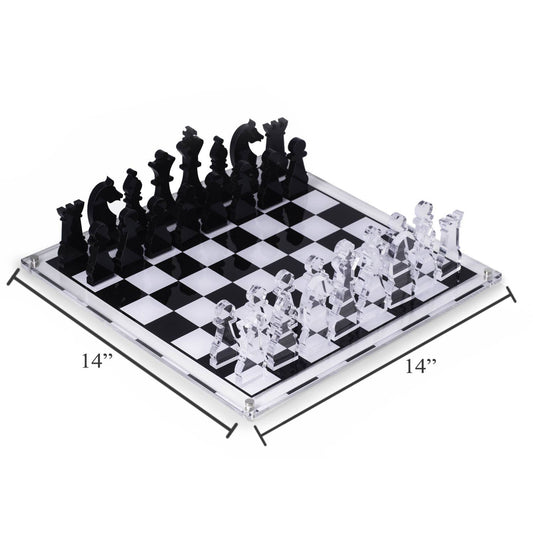 Lucite Chess Set